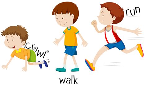 Free Clipart Baby Crawling To Walking