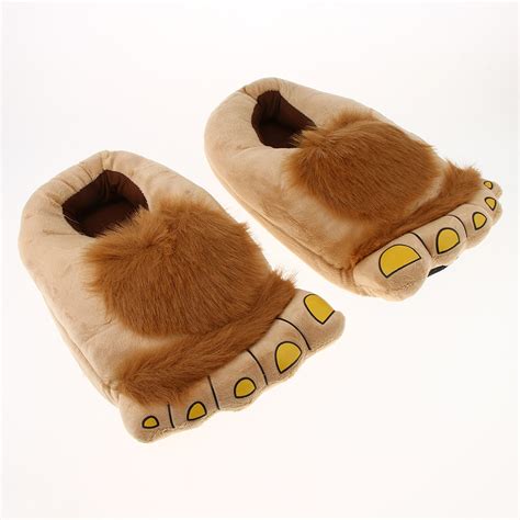 Furry Monster Adventure Slippers Comfortable Novelty Winter Warm Hobbit