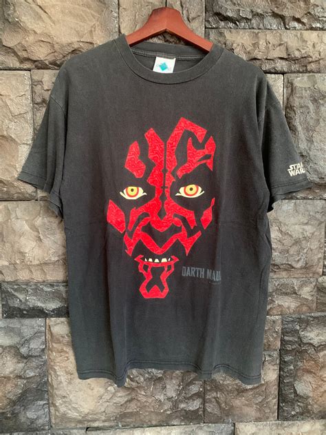 Vintage Star Wars Darth Maul Movie Promo Graphic T Shirt Etsy