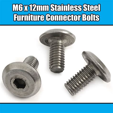 M6 Stainless Steel Furniture Joint Connector Bolts