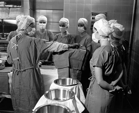 Student Nurses Receive Training In An Operating Room Of The Montreal