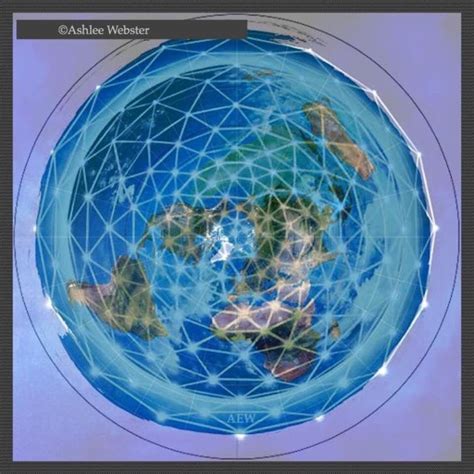Ley Lines Map Converted Into The Azimuthal Equidistant Flat Earth Map