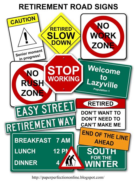 5 Best Images Of Retirement Signs Printable Road To Retirement Party