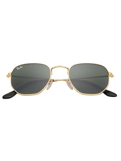 Ray Ban Rb3548n Hexagonal Sunglasses Gold Standout