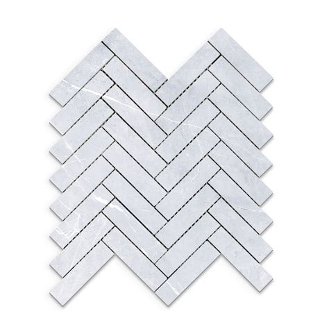 White Herringbone Tiles Chase Tiles