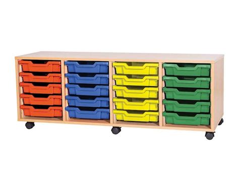 Premium 10 Tray Classroom Storage Cupboard 690w 3d Lockers