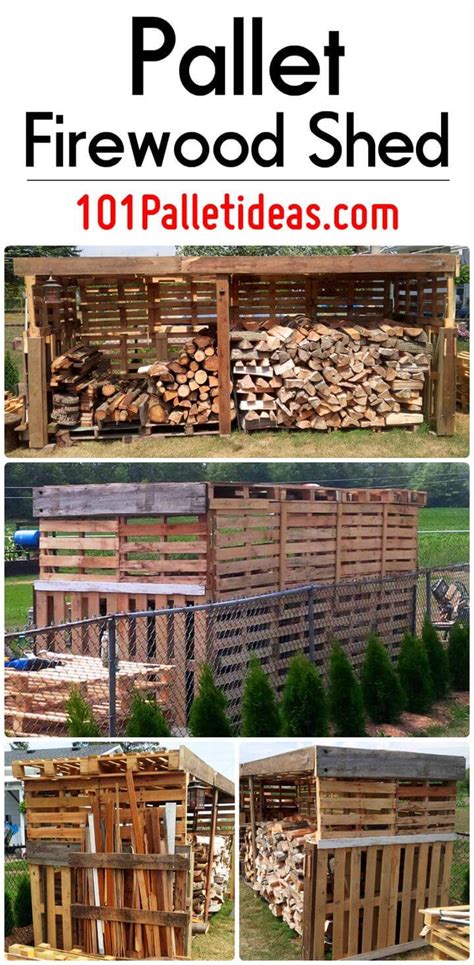 Pallet Firewood Shed 101 Pallet Ideas