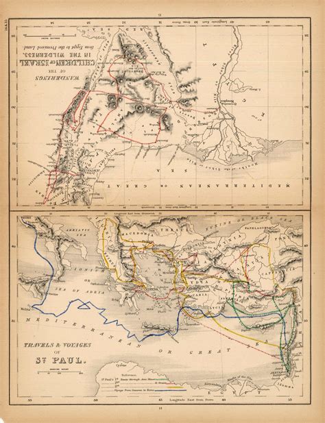 Travels And Voyages Of St Paul Wanderings Of The Children Of Israel