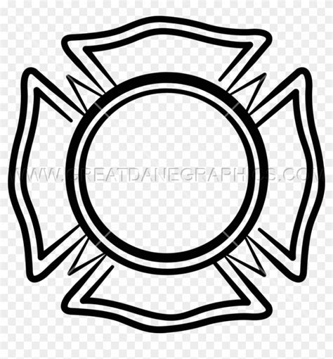 Maltese Cross Clipart Volunteer Fire Department Emblem Free