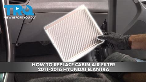 How To Replace Cabin Air Filter Hyundai Elantra Youtube