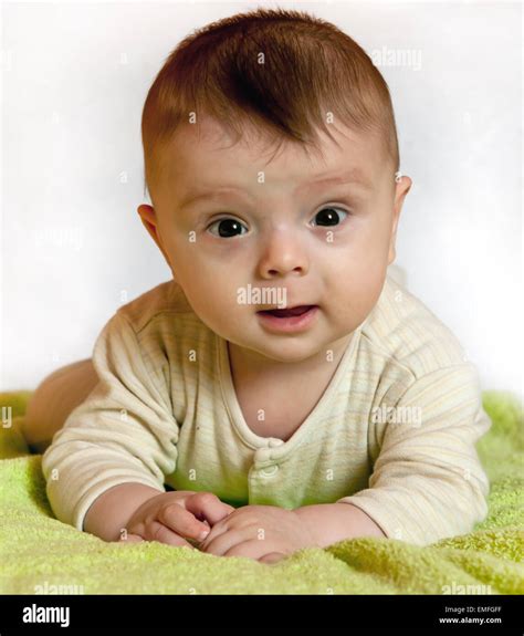 Baby Boy 6 Months Old Stock Photo Alamy