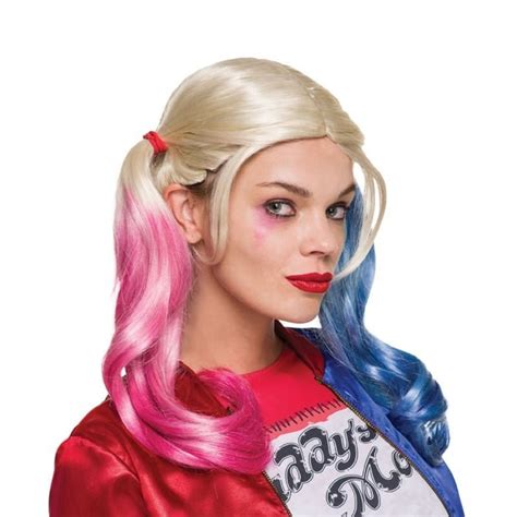 Harley Quinn Wig Adult Villain Suicide Squad Cosplay Wig
