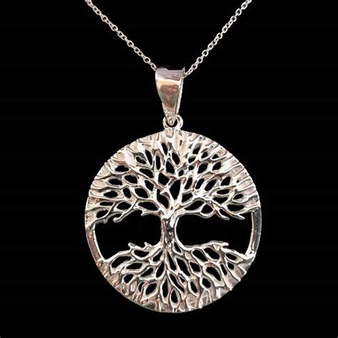 Celtic Tree Of Life Necklace In Silver Welsh Ts With Heart Spend