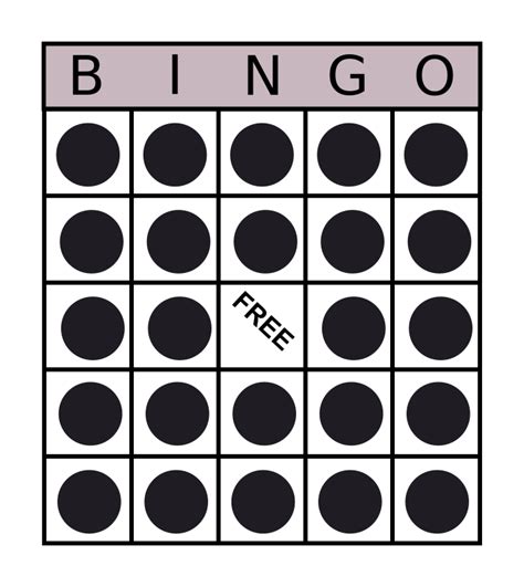 Bingo Layout Printable