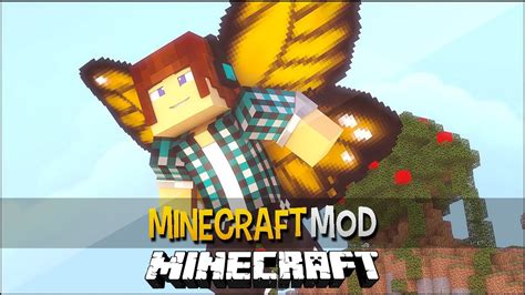 Foxpandatv Minecraft Cosmetic Wings Mod 1710 And Lucky Block Race Mod Adventure Day Youtube