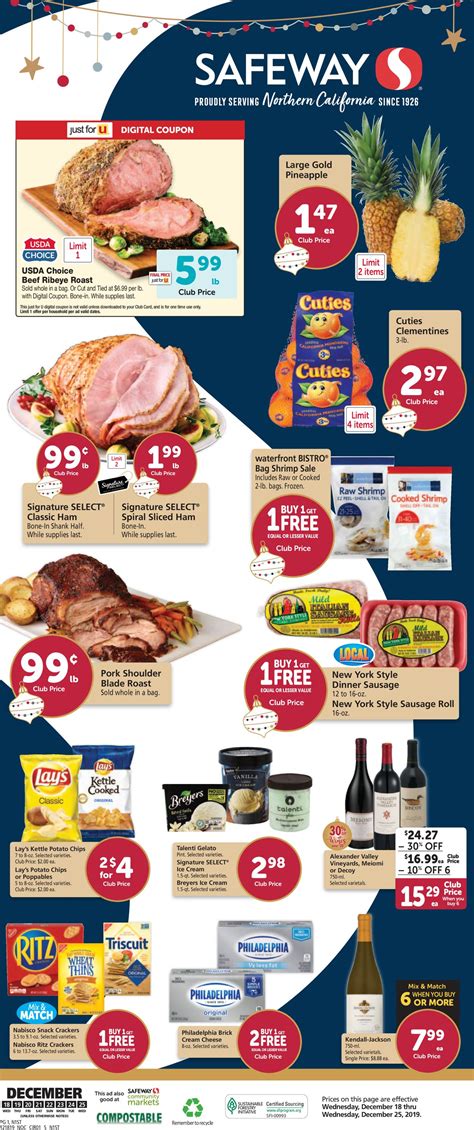 Quick and easy to cook, it's plenty for. Safeway - Holiday Ad 2019 Current weekly ad 12/18 - 12/25/2019 - frequent-ads.com
