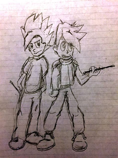 Sketch Of 2 Unnamed Characters By Joshtrip1 On Deviantart