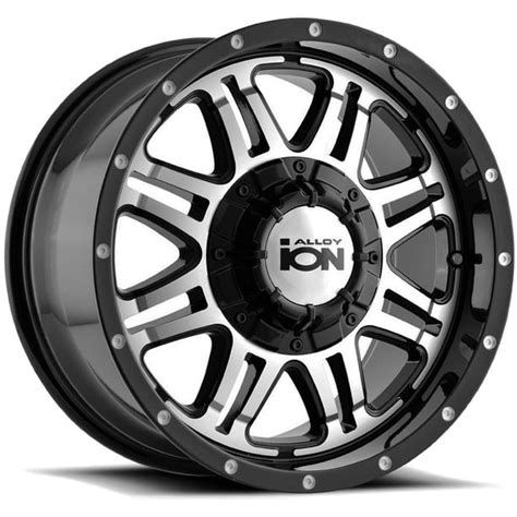 Ion 186 18x9 8x658x170 18mm Blackmachined Wheel Rim 18 Inch