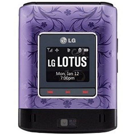 Lg Lotus Purple Lx600 Sprint Cell Phone Flip Open Qwerty Keyboard