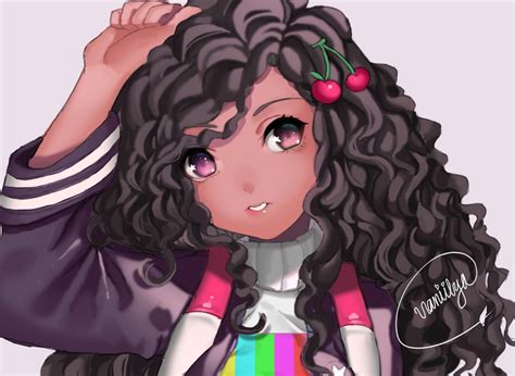 Pink And Black Hair Girls With Black Hair Black Girl Art Art Girl