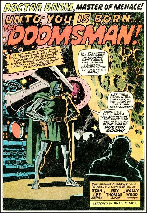 Doctor Doom By Wally Wood Comics Comic Books Art Comic Book Pages