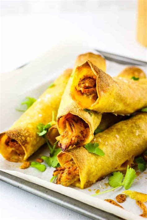Easy Baked Chicken Taquitos Food Like Wow