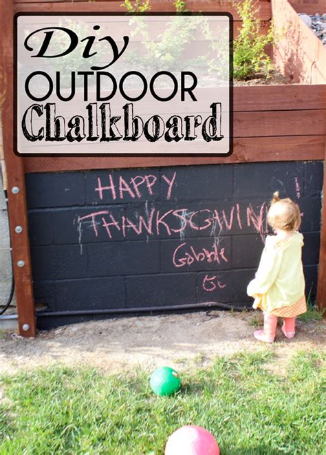 Diy Outdoor Chalkboard Sohosonnet Creative Living