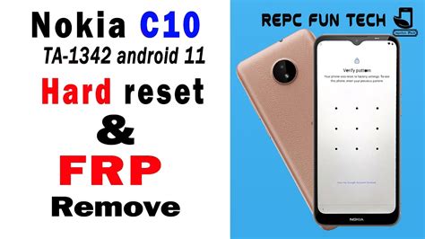 Nokia C Hard Reset Nokia Ta Frp Bypass Youtube