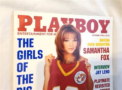 October Samantha Fox Nadine Chanz Playboy Magazine Subscription Issue Nude Picclick