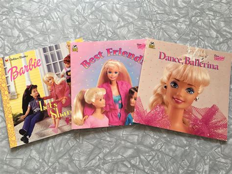 Lot Of 3 1990s Dear Barbie Golden Books Etsy Canada Kids Story