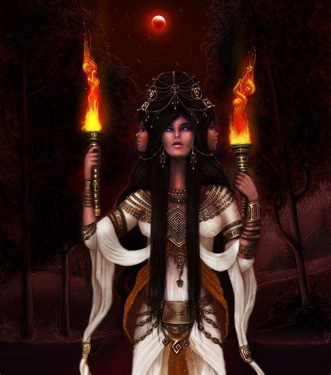 hellenic mythology hekate goddess of magic by emanuellakozas on deviantart hécate deusa