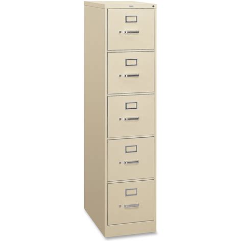 Free shipping & low price! HON 5 Drawers Vertical Lockable Filing Cabinet, Putty ...