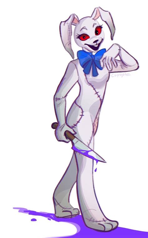 A Cartoon Character Holding A Knife In One Hand And Wearing A Bow Tie