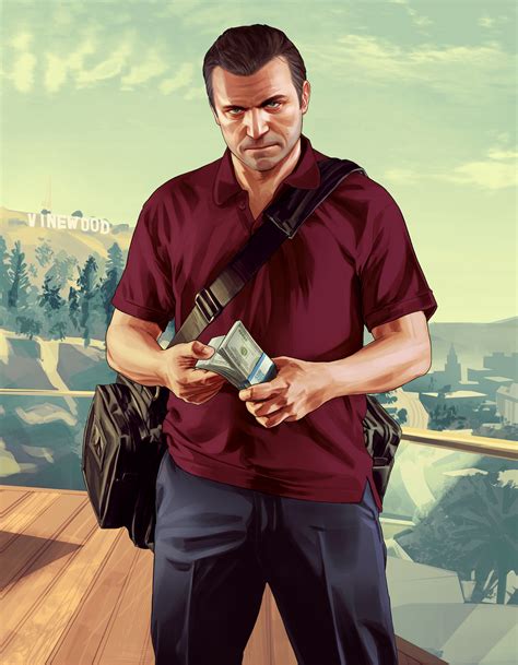 Michael and ryan were playing distraction for the team. The GTA Place - GTA V Artwork