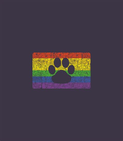 Gay Furry Pride Flag Furries Rainbow Lgbt Fandom Paw Digital Art By Yousim Umama Fine Art America