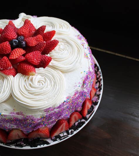 Vanilla Birthday Cake With The Best Vanilla Frosting