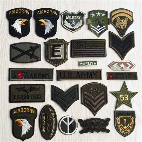Embroidery Us Army Patch Iron On 3d Airborne Tactical Emblem Cloth