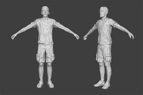 Rigged Lowpoly Male Character Luke Character 3d Model Character