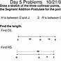 The Segment Addition Postulate Worksheet