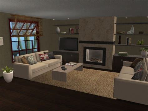 Modern Urban Loft Style Living Room Virtual Home Décor