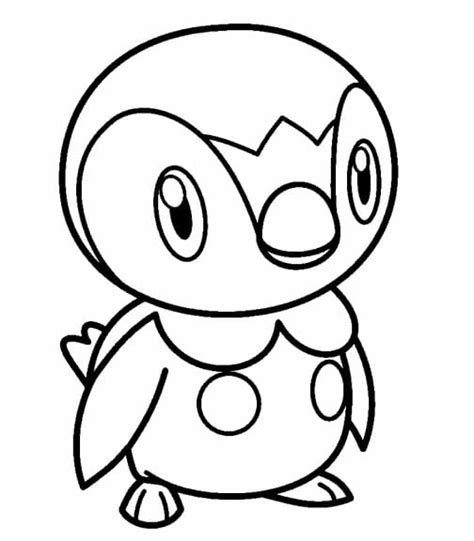 Printable Piplup Pokemon Coloring Page Free Printable Coloring Pages
