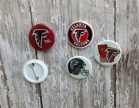 Atlanta Falcons Pins Falcons Pins Atlanta Falcons Pin Backs Etsy