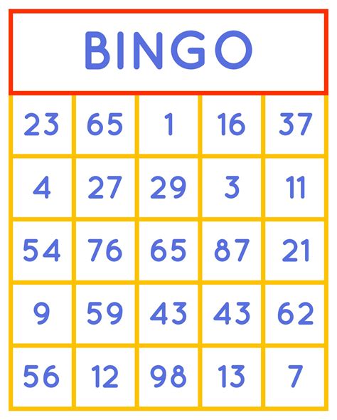 10 Best Free Printable Number Bingo