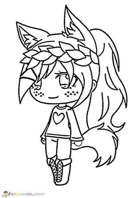 Mix and match hundreds of clothes, weapons, hats. Chibi Kawaii Girl Gacha Life Coloring Pages Girl - colouring mermaid in 2020 | Anime wolf girl ...