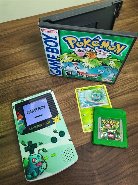 My Pokemon Green Themed Build And My First Time Modifying A Game Boy