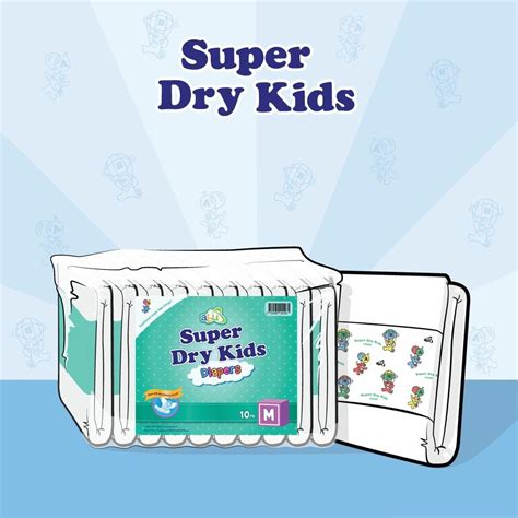 2 Diapers Abu Super Dry Kids Diaper V2 Medium Or Large