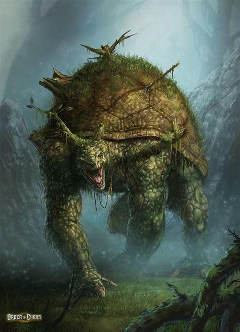 Forest Turtle Monster By Artofjustaman On Deviantart Fantasy