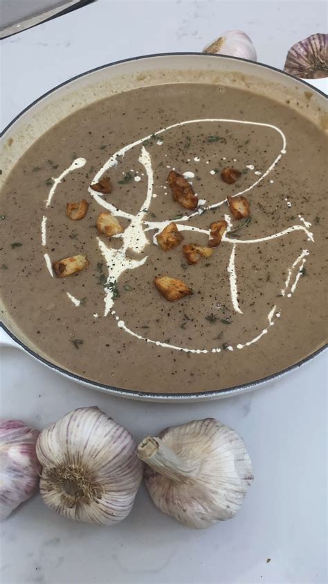 Creamy Roasted Garlic Potato Soup Gf Vegan Optional Video