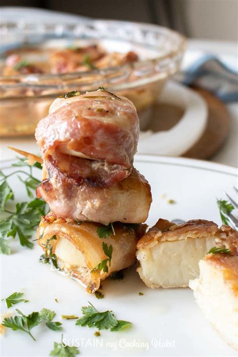 Easy Baked Bacon Wrapped Scallops Recipe In The Oven Sustain My