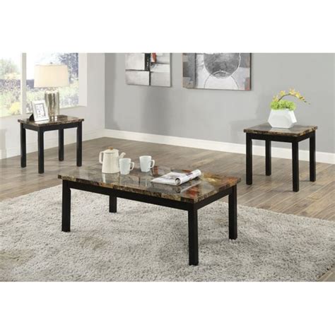 120 Faux Marble Coffee Table Set Coffee Table Design